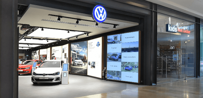 Volkswagon commercial polished concrete flooring