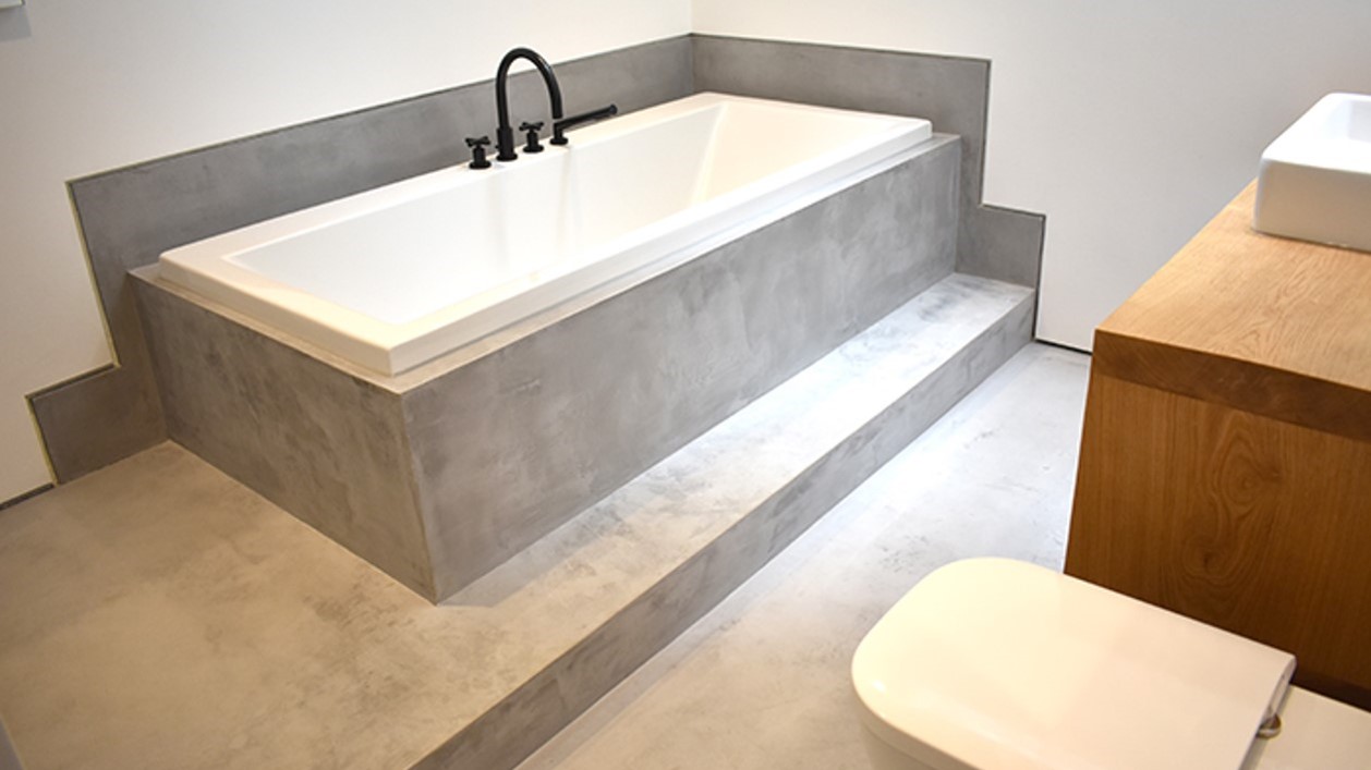 Polished Bathroom Concrete Floors By Polished Concrete Specialist