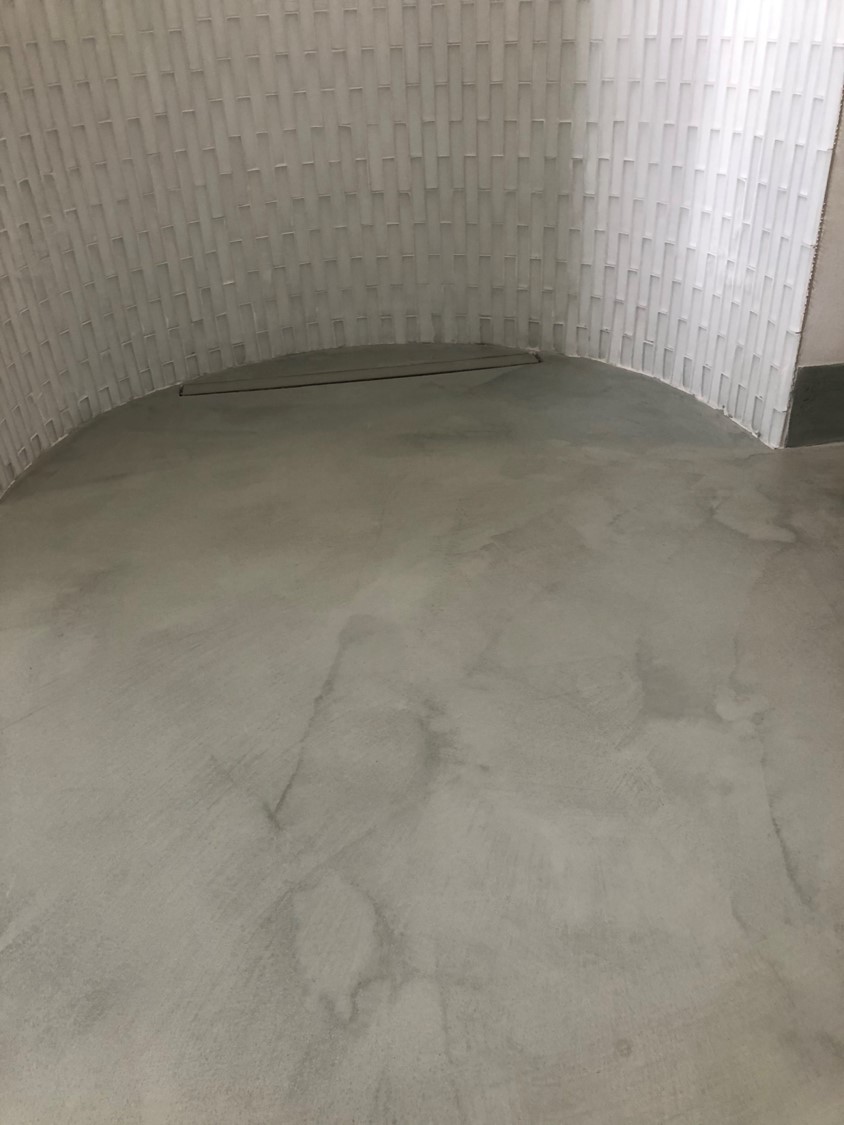 Polished Concrete Floors Bathroom Hampstead London by Polished Concrete Specialists