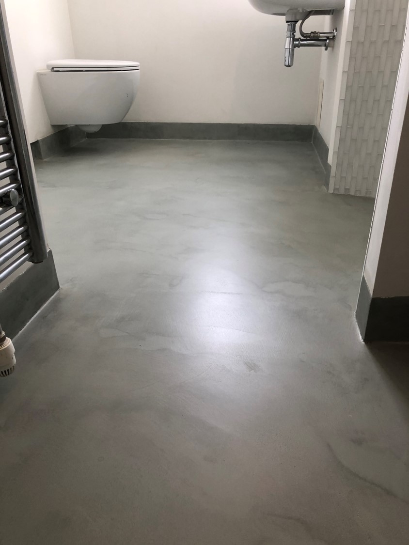 Polished Concrete Bathroom Floor, Polished Concrete Tiles