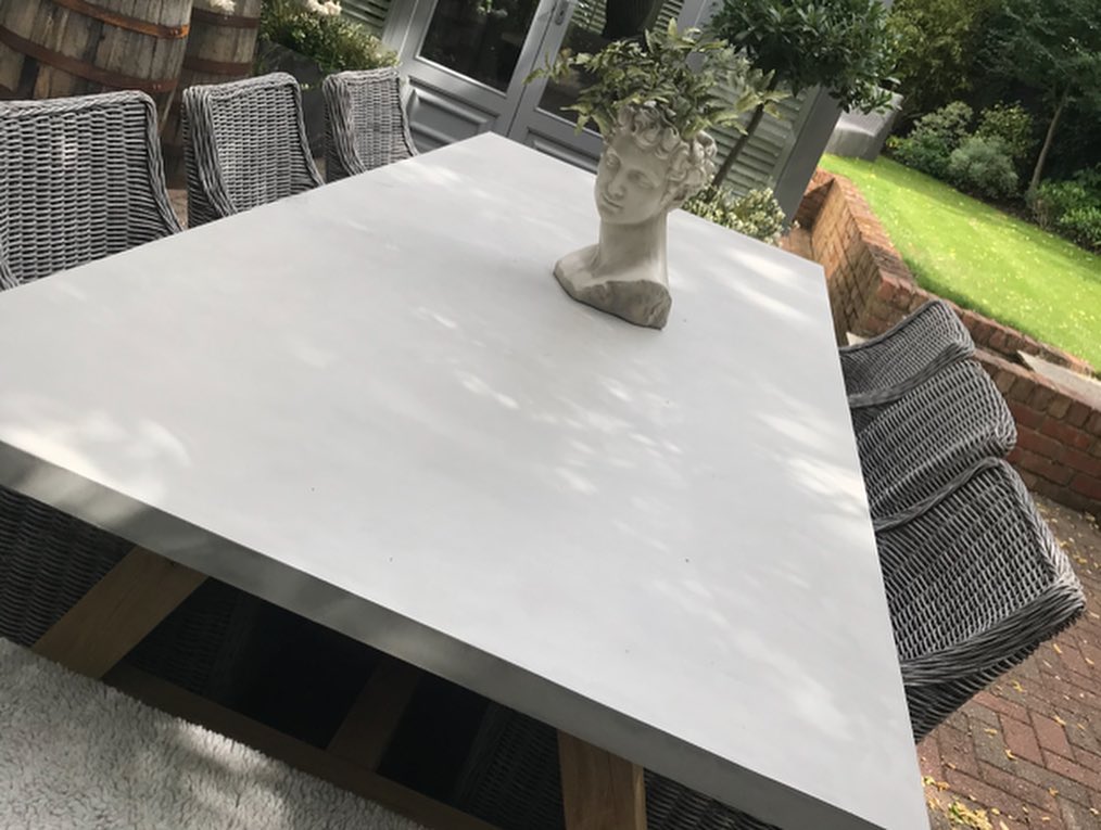 Polished Concrete Effect Tables